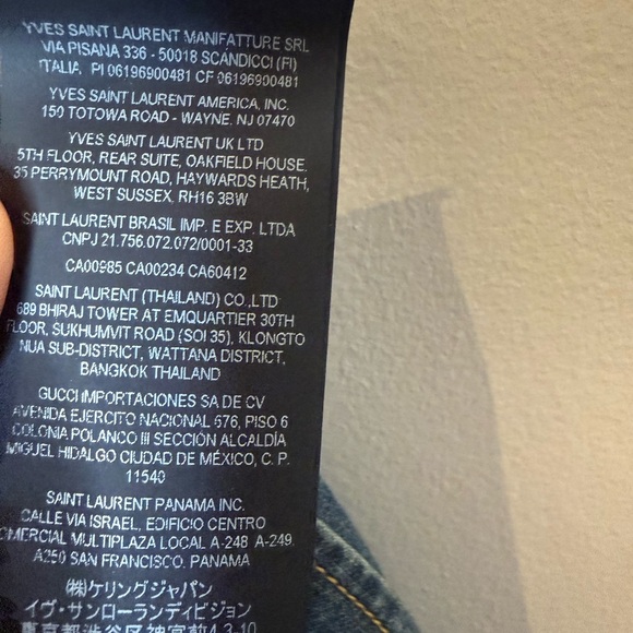 Saint Laurent  YSL Denim shirt/ made in Italy $1100 XS - Picture 14 of 16